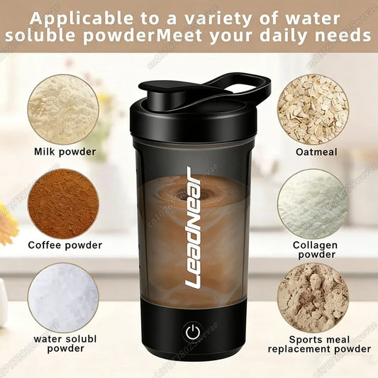 Electric Protein Powder Milkshake Shaker Bottle